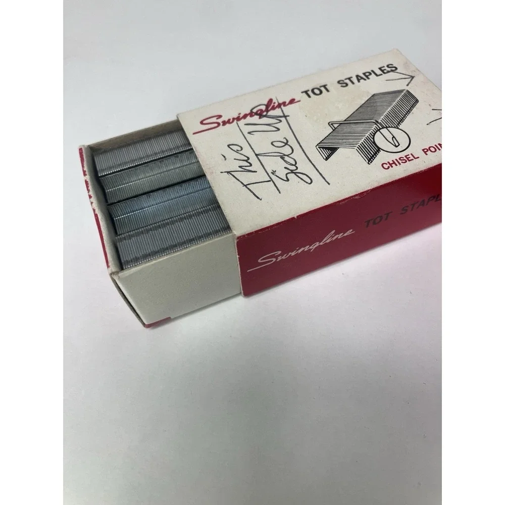 Vintage Swingline Red Tot 5000 Mostly Full 3 Boxes Tot Staples
